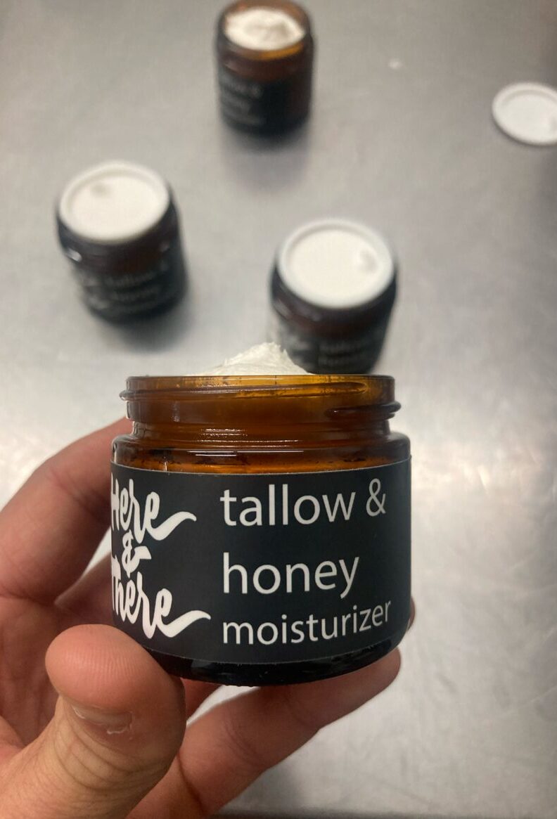 Here & There tallow and honey moisturizer