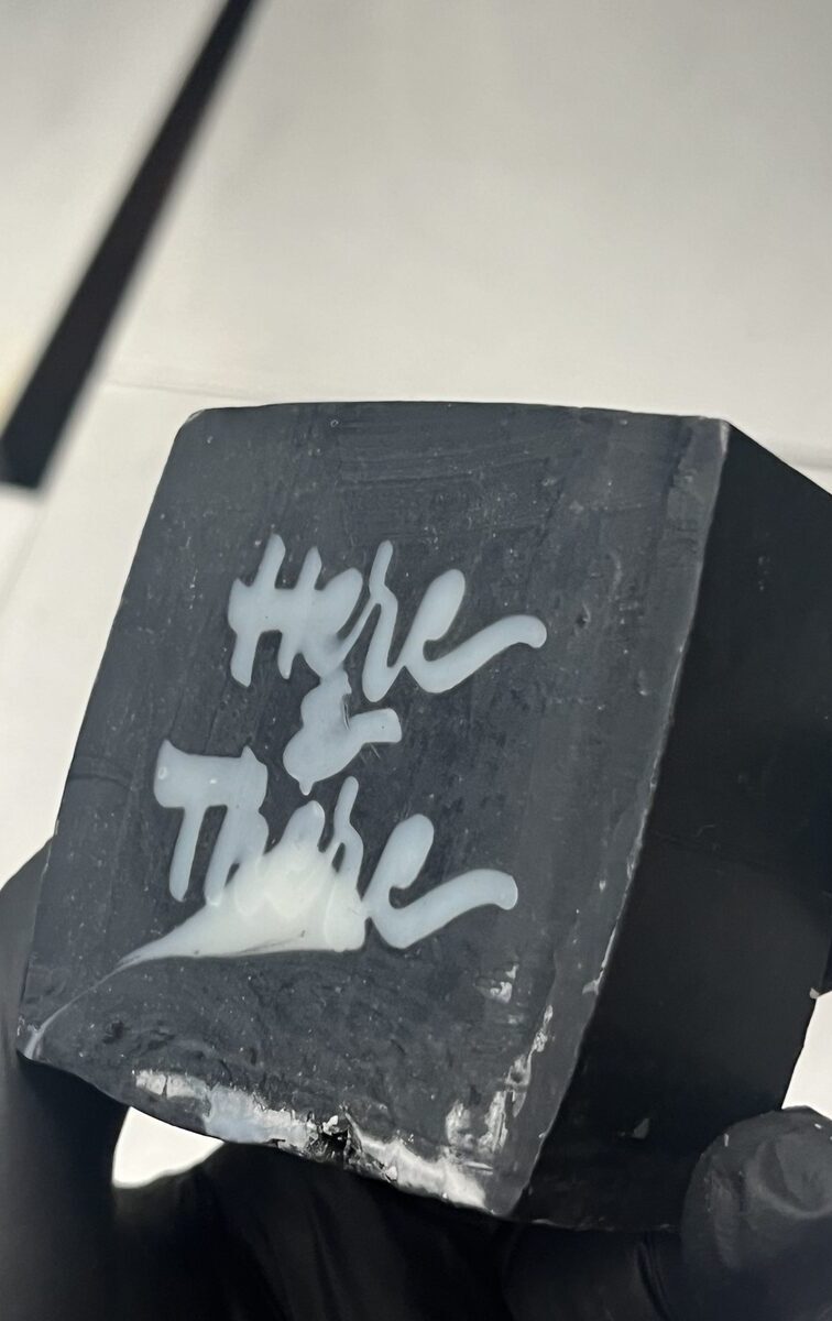 Here & There embossed soap